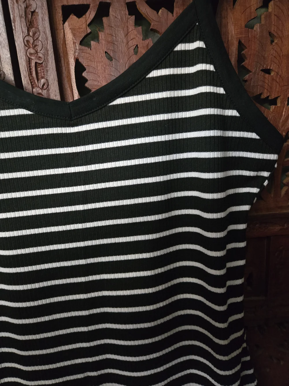 SHEIN Black and White Striped Mini Dress
